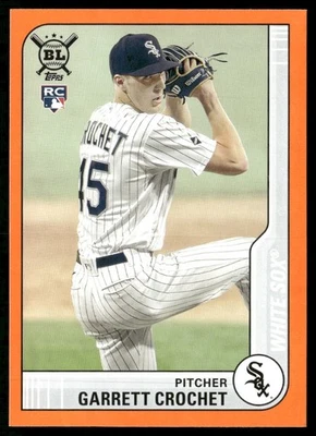 2021 Topps Big League #195 Garrett Crochet Chicago White Sox Orange - Image 1 of 2