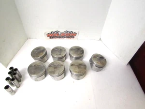 7 Used Sb Chevy Flat Top Pistons 4.155 Bore - Picture 1 of 7