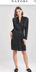 Natori APHRODITE Black Robe - XL - Picture 1 of 4