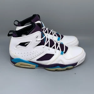 Nike Air Jordan Flight Club '91 White Blue Lagoon Shoes 555475-105 Men's Sz 11.5 - Picture 1 of 10