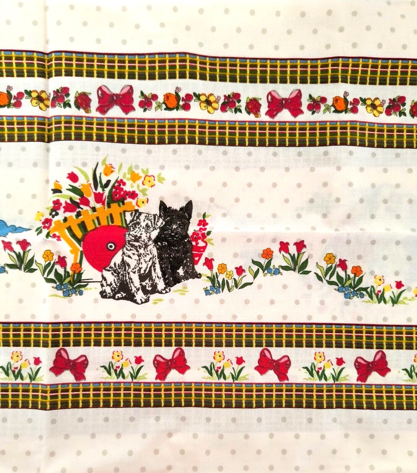 New Fat Quarter Moda Fabric Spring-a-ling American Jane Pattern Puppies Flowers - Image 1 of 4