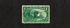 1898 U.S.CLASSIC TRANS-MISSISSIPPI 1c Green "Marquette" Sc#285 M/H/OG Pristine! - Picture 1 of 1