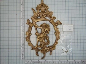 LARGE ORIGINAL WARMINK GRANDFATHER CLOCK DOOR ORNAMENT FATHER TIME - Picture 1 of 3