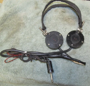 Antique Set Of Radio Headphones, Western Electric D173046  #51 - Picture 1 of 3