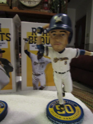 Milwaukee Brewers bobblehead Ryan Braun 50th Anniversary Cover