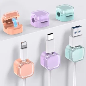 Magnetischer Kabel-Organizer 1s Schloss 6 Pack Kabel Kabelhalter Clips Starke... - Afbeelding 1 van 7