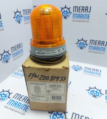 Edwards Signaling & Security Systems 109A-G1 Adapta Beacon LED Star-Brust AMBER - Image 1 of 4