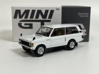 Range Rover Davos White RHD 1:64 Scale Mini GT MGT00658R - Image 1 of 4
