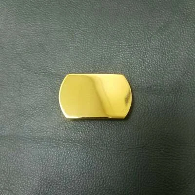 Cinturón deslizante ovalado de latón macizo de 1" 24 mm hebilla a presión Foto 1 de 4