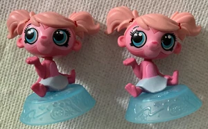 2 McDonald's 2014 Happy Meal Littlest Pet Shop Scimmia Minka Rosa - Foto 1 di 6