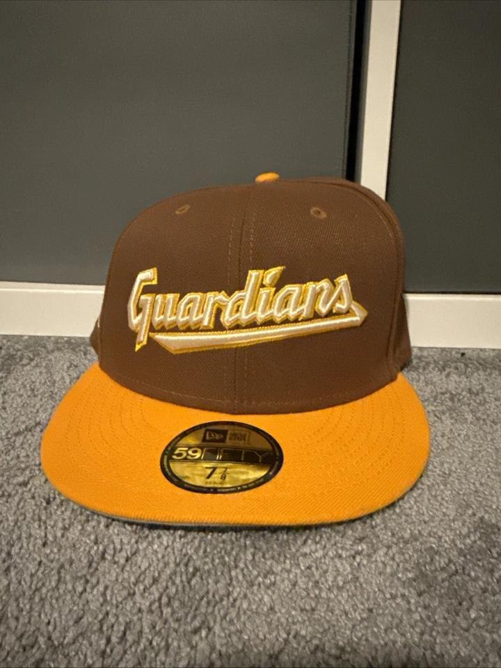 Cleveland Guardians New Era 59Fifty Fitted Cap Hat Mens 7 7/8Tiramisu - Image 1 of 1