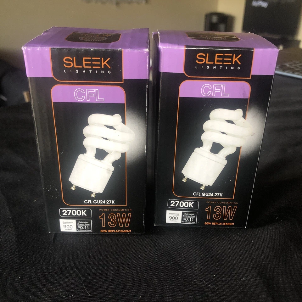 2 Pack 2700K CFL GU24 Bulb - Image 1 of 1