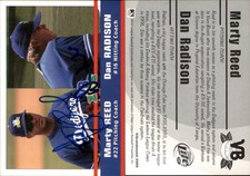 Marty Reed / Dan Radison Signed 2005 Grandstand Vero Beach Dodgers Card