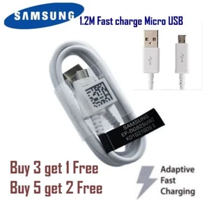 Genuine SAMSUNG 1.2M Micro USB 2.0 Data n SYNC Cable for Galaxy S6, S7 Note 4 5 - Picture 1 of 4