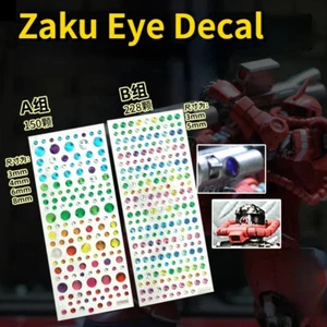 378pcs 3mm-8mm Detail Up Mono-Eye Aim Sight for ZAKU Model DIY Add-on Decal - Picture 1 of 5