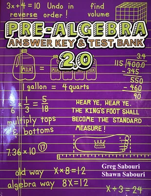 Teaching Textbooks Pre-Algebra Answer Key And Test Bank 2.0 Version Homeschool - Image 1 of 2