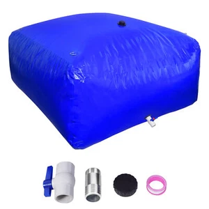 Water Tank Bladder Portable Rainwater Bag 792/1056 Gal PVC Collapsible Blue New- - Picture 1 of 10