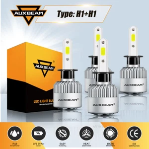 AUXBEAM 4pcs H1 LED Headlight Bulbs Kit High Power High Low Beam 72W 6000K F-S2 - Picture 1 of 12