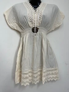 Peru BOHO GYPSY BAUERN BLUSE HIPPIE Strand Peruan TOP PBB elfenbein - Bild 1 von 4