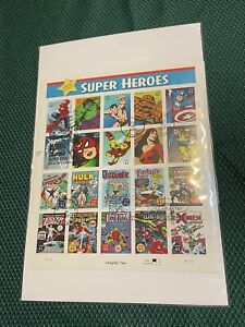 Sdcc 2007 SUPER HEROES MARVEL COMICS 20 STAMP SHEET 41 CENT First Day Of Issue