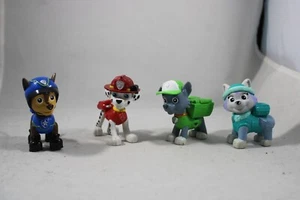 Paw Patrol - Pups Action Pack Figures Lot Of 4 Everest Rocky Marshall Chase - Picture 1 of 12