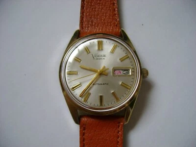 VINTAGE AUTOMATIC VOGUE  17 JEWELS ,RUN GREAT — 第 1/4 张图片