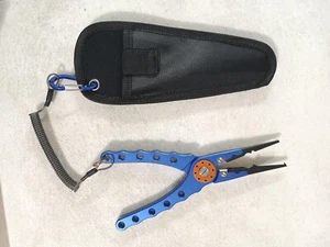 NEW Aluminum Fishing Pliers 8" Saltwater Braid Line Cutter Hook Remover Ship USA - Picture 1 of 10
