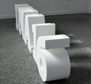 StyroBuchstabe: 70x20 cm Kleinbuchstabe 3D können individuell angepasst werden - Bild 1 von 13
