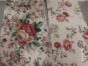 Tela de algodón vintage Raymond Waites y rosas de la Quinta Avenida - cinco yardas más - Imagen 1 de 17