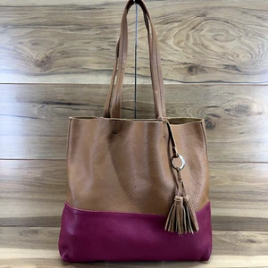 Sanctuary Tote Handbag Drifter Soft Pebble Grain Leather Tassel Slouchy Bag - Picture 1 of 14