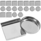 30 Pcs Empty Blusher Pan Watercolor Palette Pans Aluminum Plate Eyeshadow