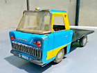 VINTAGE TIN TOY TRUCK FLAT BED VECHICLE 60's FRICTION ROMANIA METALOGLOBUS WORKS