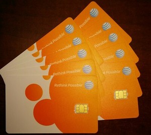 AT&T NANO 4FF SIM Card • GSM 4GLTE and 5G NEW Genuine OEM • Prepaid or Contract