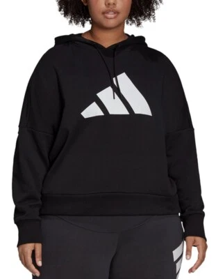 adidas Women's Sportswear Future  Icons Graphic Logo 3B Hoodie Plus Black 2X, 4X - Image 1 of 4