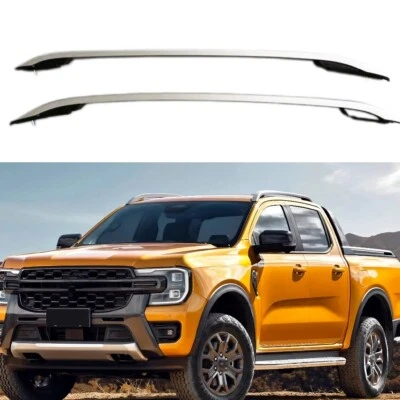 2Pcs Roof Rack Fits for Ford Ranger 2022 2023 2024 Aluminum Top Side Rail Bar - image 1 of 4