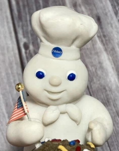 Vintage  Pillsbury Doughboy Danbury Mint JULY Calendar Figurine Display 1997 - Picture 1 of 6