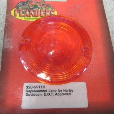 FLANDERS- 320-55110- REPLACEMENT LENS HARLEY DAVIDSON- D.O.T. APPROVED - Image 1 of 2