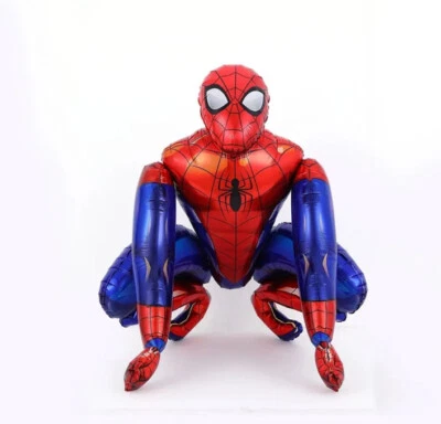 Superhero Balloons SPIDERMAN  Birthday Party Stand Airwalker Foil Mylar Balloons - Image 1 of 3