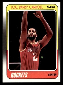 Joe Barry Carroll Houston Rockets  1988 Fleer #50