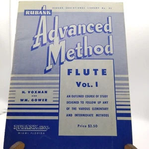 Vintage Sheet Music Rubank Advanced Method for Flute Vol 1, No 95 1939 - Picture 1 of 2