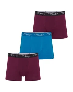 Boxers, Boxer Shorts, SMUDGIES, Pack de 3 Bambú Premium, Paisaje Marino y Merlot para Hombre - Imagen 1 de 11