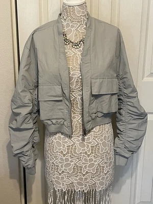 Chaqueta de bombardero Anthropologie, XS rara Foto 1 de 4