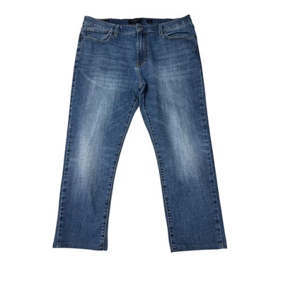 Pantalones de mezclilla Lucky Brand 410 atléticos ajustados para hombre 38x32 lavado medio Foto 1 de 4