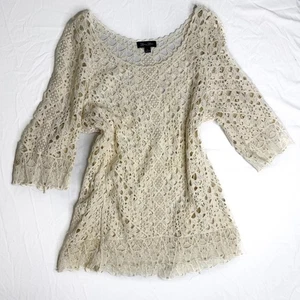 Brittany black cream crochet top - Picture 1 of 8