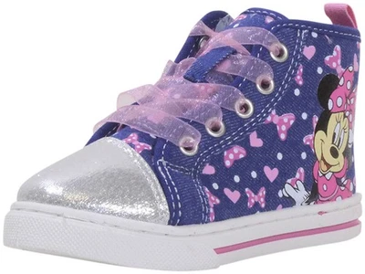 Disney Junior Niño Niña Minnie Mouse Niña Lona Tenis Denim Foto 1 de 4