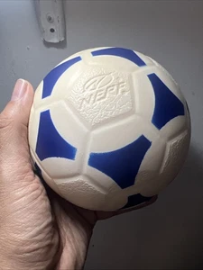 NERF Pro Shop Mini Sports Pack Blue & White  5" Soccer Ball NICE CONDITION - Picture 1 of 3