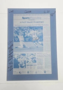 1998 NY Yankees Signed WS Win Newspaper Printing Plate NY Times 10/22/98 & Proof - Picture 1 of 16