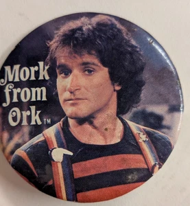 Robin Williams/Mork und Mindy/ Mork von Ork Pinback Button - Bild 1 von 2