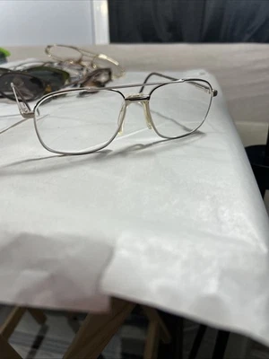 Stetson Aviator Eyeglasses 178 Zyloware 057 Polished Gold  Excellent Condition - Image 1 of 4