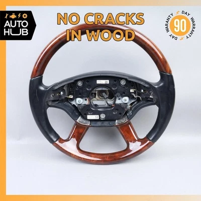 07-10 Mercedes W221 S600 CL550 Driver Steering Wheel w/ Paddle Shifters OEM - Image 1 of 4